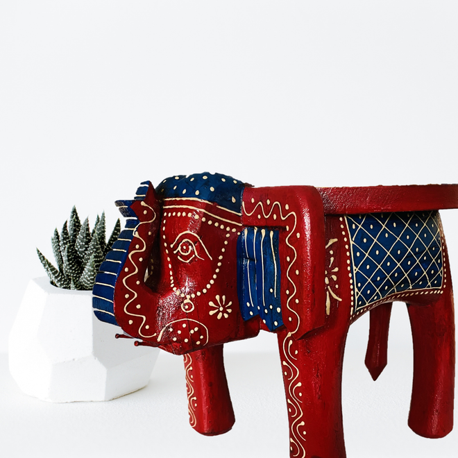 Handmade Cute Decorative Elephant Stools - 24.99