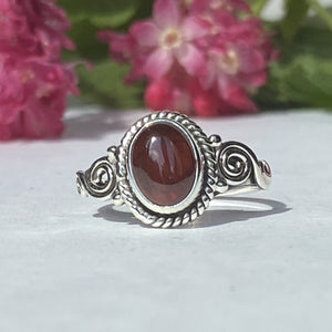 Beautiful Solid Silver Rings with Natural Gemstones (style 6) - £19.99