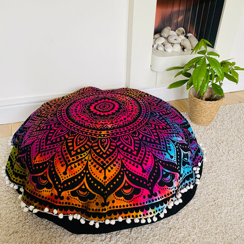 Filled Mandala Floor Cushions