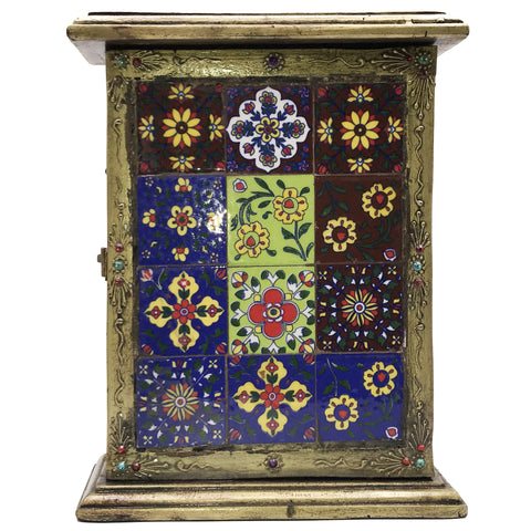 Metal Key Holder Cabinet - Hand Crafted and Hand Painted
