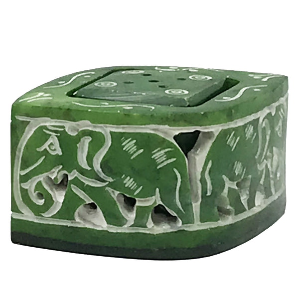 Candle/Incense Holder - Green