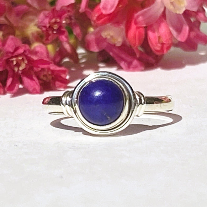 Beautiful Solid Silver Rings with Natural Gemstones (style 5) - £19.99