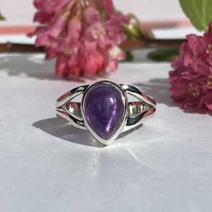 Beautiful Solid Silver Rings with Natural Gemstones (style 3) - £19.99