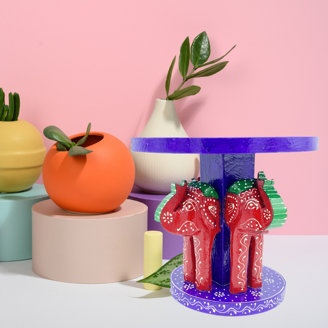 Colourful, Hand Painted Elephant Stands - £19.99