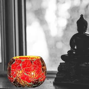 Handmade Glass Mosaic Tea Light Holders - £8.99