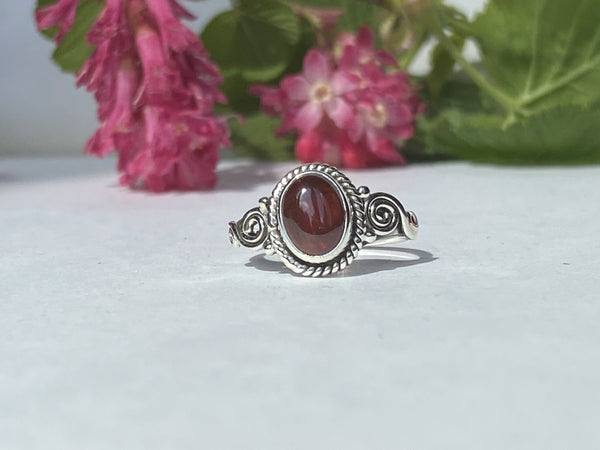 Elegant Solid Sterling Silver Rings with Semi-Precious (Chakra) Gemstones - Style 6
