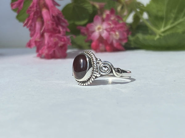 Elegant Solid Sterling Silver Rings with Semi-Precious (Chakra) Gemstones - Style 6