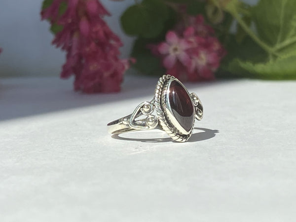 Elegant Solid Sterling Silver Rings with Semi-Precious (Chakra) Gemstones - Style 7