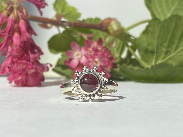 Elegant Solid Sterling Silver Rings with Semi-Precious (Chakra) Gemstones - Style 8