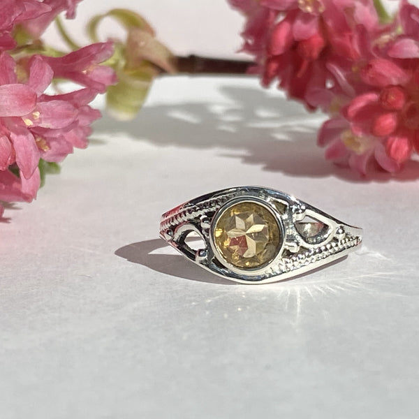 Elegant Solid Sterling Silver Rings with Semi-Precious (Chakra) Gemstones - Style 1