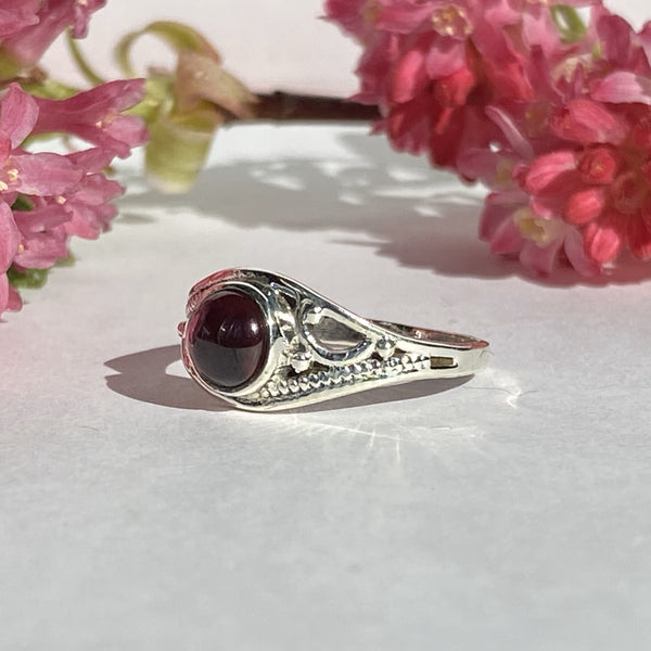 Elegant Solid Sterling Silver Rings with Semi-Precious (Chakra) Gemstones - Style 1