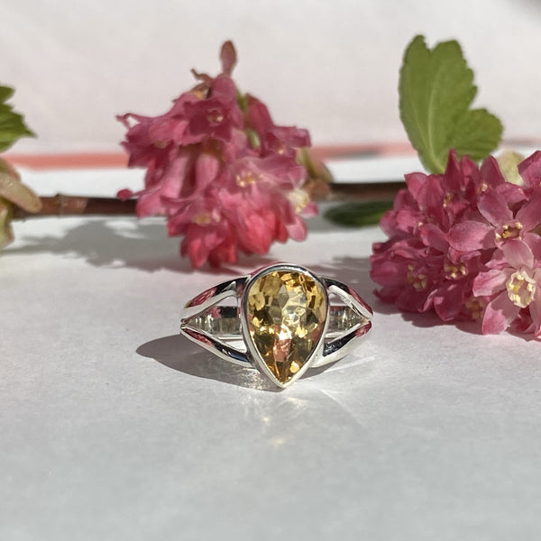 Elegant Solid Sterling Silver Rings with Semi-Precious (Chakra) Gemstones - Style 3