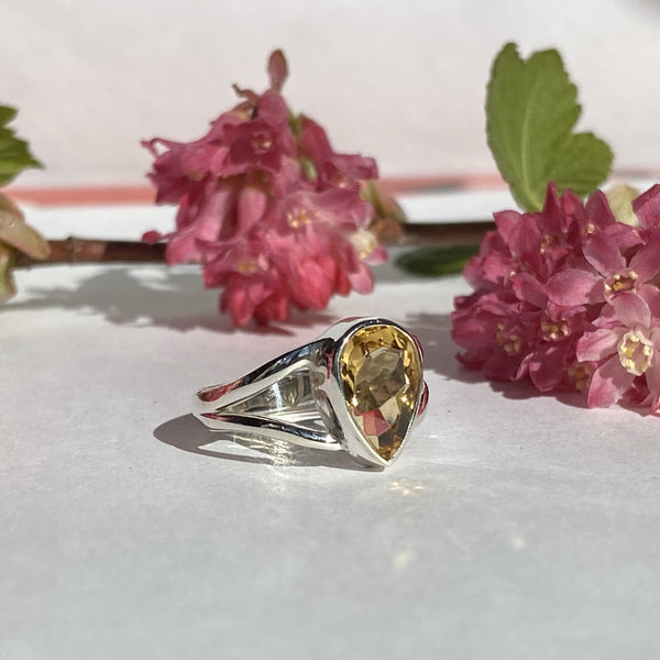 Elegant Solid Sterling Silver Rings with Semi-Precious (Chakra) Gemstones - Style 3
