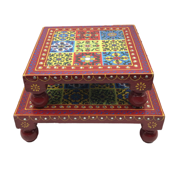 Indian Chowki Tables - Hand Crafted and Hand Painted - SOLD OUT