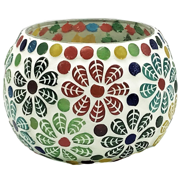 Mosaic Glass Tea Light Holders - Hand Crafted