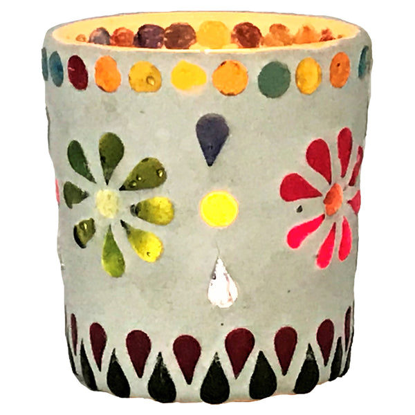 Mosaic Glass Tea Light Holders - Hand Crafted