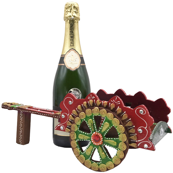 Decorative Wine Holder - Hand Crafted and Hand Painted