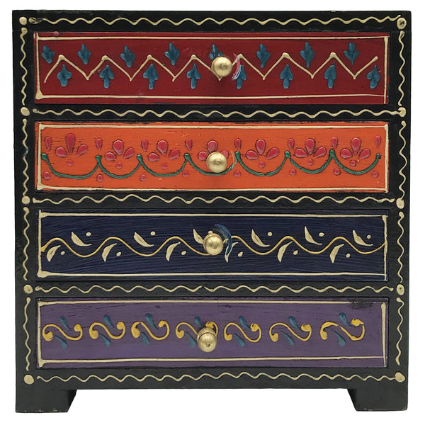 Decorative Chest of Drawers - Hand Crafted and Hand Painted