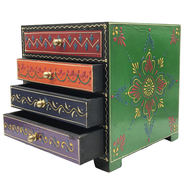 Decorative Chest of Drawers - Hand Crafted and Hand Painted