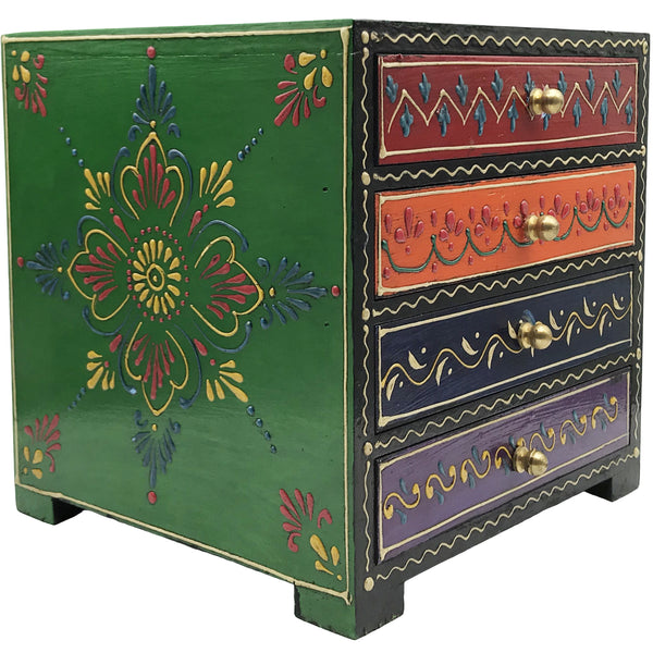 Decorative Chest of Drawers - Hand Crafted and Hand Painted