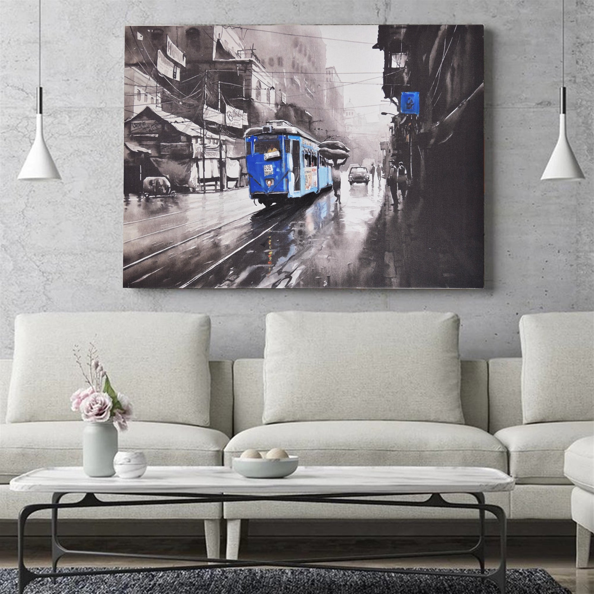 Printed Wall Art on Canvas - Train