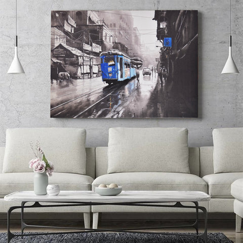 Printed Wall Art on Canvas - Train