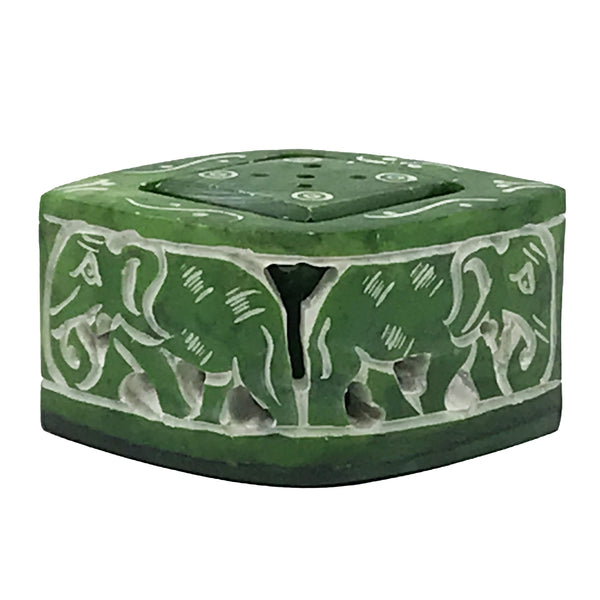 Candle/Incense Holder - Green