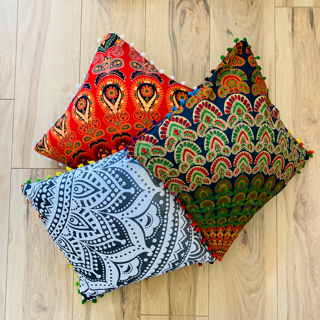 Pair Mandala Cushion Covers Made in India
