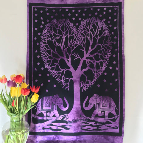 Printed Cotton Poster - Tree of Life