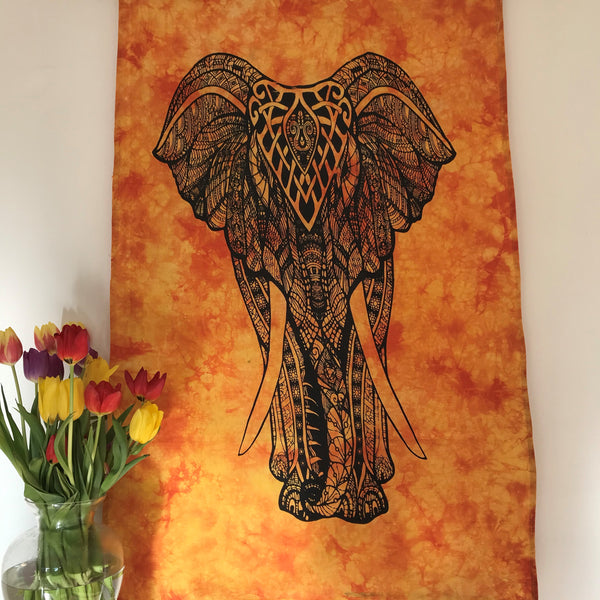 Printed Cotton Poster - Elephant