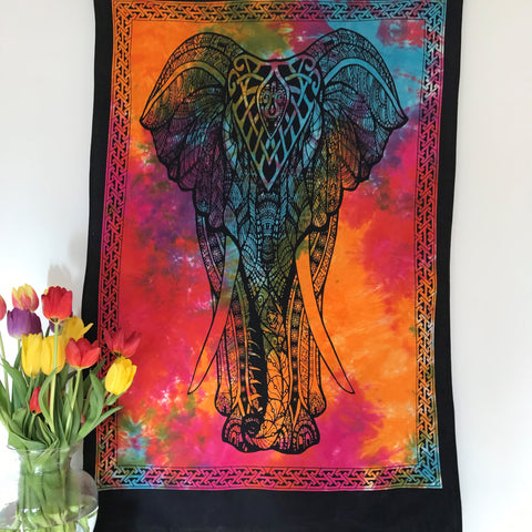 Printed Cotton Poster - Elephant